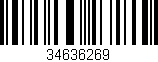 Código de barras (EAN, GTIN, SKU, ISBN): '34636269'