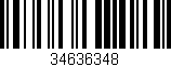 Código de barras (EAN, GTIN, SKU, ISBN): '34636348'