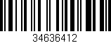 Código de barras (EAN, GTIN, SKU, ISBN): '34636412'