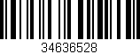 Código de barras (EAN, GTIN, SKU, ISBN): '34636528'