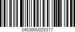 Código de barras (EAN, GTIN, SKU, ISBN): '3463860928377'