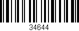 Código de barras (EAN, GTIN, SKU, ISBN): '34644'