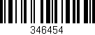 Código de barras (EAN, GTIN, SKU, ISBN): '346454'