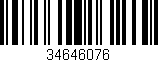 Código de barras (EAN, GTIN, SKU, ISBN): '34646076'