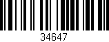Código de barras (EAN, GTIN, SKU, ISBN): '34647'