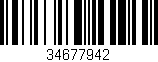 Código de barras (EAN, GTIN, SKU, ISBN): '34677942'