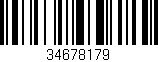Código de barras (EAN, GTIN, SKU, ISBN): '34678179'