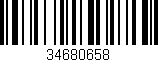 Código de barras (EAN, GTIN, SKU, ISBN): '34680658'