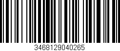 Código de barras (EAN, GTIN, SKU, ISBN): '3468129040265'