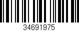 Código de barras (EAN, GTIN, SKU, ISBN): '34691975'