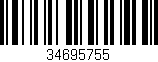 Código de barras (EAN, GTIN, SKU, ISBN): '34695755'