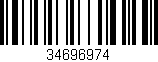 Código de barras (EAN, GTIN, SKU, ISBN): '34696974'