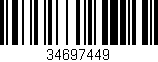 Código de barras (EAN, GTIN, SKU, ISBN): '34697449'