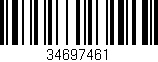 Código de barras (EAN, GTIN, SKU, ISBN): '34697461'