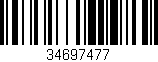 Código de barras (EAN, GTIN, SKU, ISBN): '34697477'