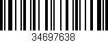 Código de barras (EAN, GTIN, SKU, ISBN): '34697638'