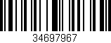 Código de barras (EAN, GTIN, SKU, ISBN): '34697967'