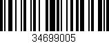 Código de barras (EAN, GTIN, SKU, ISBN): '34699005'