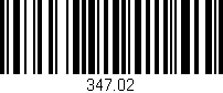 Código de barras (EAN, GTIN, SKU, ISBN): '347.02'
