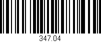 Código de barras (EAN, GTIN, SKU, ISBN): '347.04'