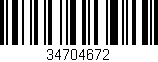 Código de barras (EAN, GTIN, SKU, ISBN): '34704672'