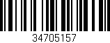 Código de barras (EAN, GTIN, SKU, ISBN): '34705157'