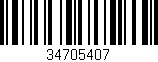 Código de barras (EAN, GTIN, SKU, ISBN): '34705407'