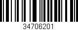 Código de barras (EAN, GTIN, SKU, ISBN): '34706201'