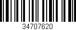 Código de barras (EAN, GTIN, SKU, ISBN): '34707620'
