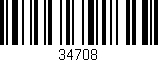 Código de barras (EAN, GTIN, SKU, ISBN): '34708'