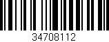Código de barras (EAN, GTIN, SKU, ISBN): '34708112'