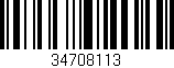 Código de barras (EAN, GTIN, SKU, ISBN): '34708113'