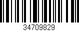 Código de barras (EAN, GTIN, SKU, ISBN): '34709829'