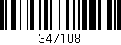 Código de barras (EAN, GTIN, SKU, ISBN): '347108'
