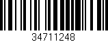 Código de barras (EAN, GTIN, SKU, ISBN): '34711248'
