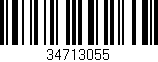 Código de barras (EAN, GTIN, SKU, ISBN): '34713055'