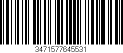 Código de barras (EAN, GTIN, SKU, ISBN): '3471577645531'
