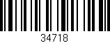 Código de barras (EAN, GTIN, SKU, ISBN): '34718'
