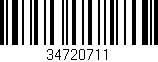 Código de barras (EAN, GTIN, SKU, ISBN): '34720711'