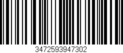 Código de barras (EAN, GTIN, SKU, ISBN): '3472593947302'