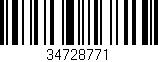 Código de barras (EAN, GTIN, SKU, ISBN): '34728771'
