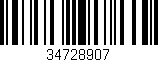 Código de barras (EAN, GTIN, SKU, ISBN): '34728907'