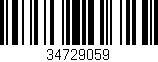 Código de barras (EAN, GTIN, SKU, ISBN): '34729059'