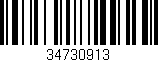 Código de barras (EAN, GTIN, SKU, ISBN): '34730913'