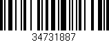 Código de barras (EAN, GTIN, SKU, ISBN): '34731887'
