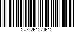 Código de barras (EAN, GTIN, SKU, ISBN): '3473261370613'