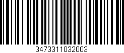 Código de barras (EAN, GTIN, SKU, ISBN): '3473311032003'