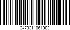 Código de barras (EAN, GTIN, SKU, ISBN): '3473311061003'