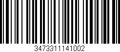 Código de barras (EAN, GTIN, SKU, ISBN): '3473311141002'
