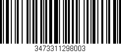 Código de barras (EAN, GTIN, SKU, ISBN): '3473311298003'